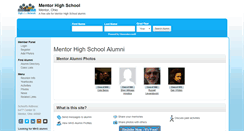 Desktop Screenshot of mentorhighschoolalumni.com