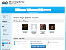 Tablet Screenshot of mentorhighschoolalumni.com
